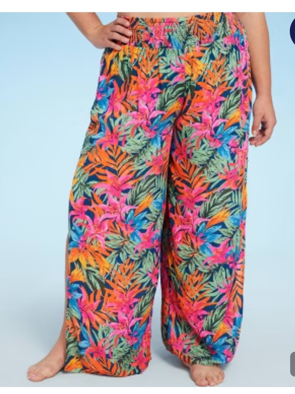 Tropical Swim Coverup Pants